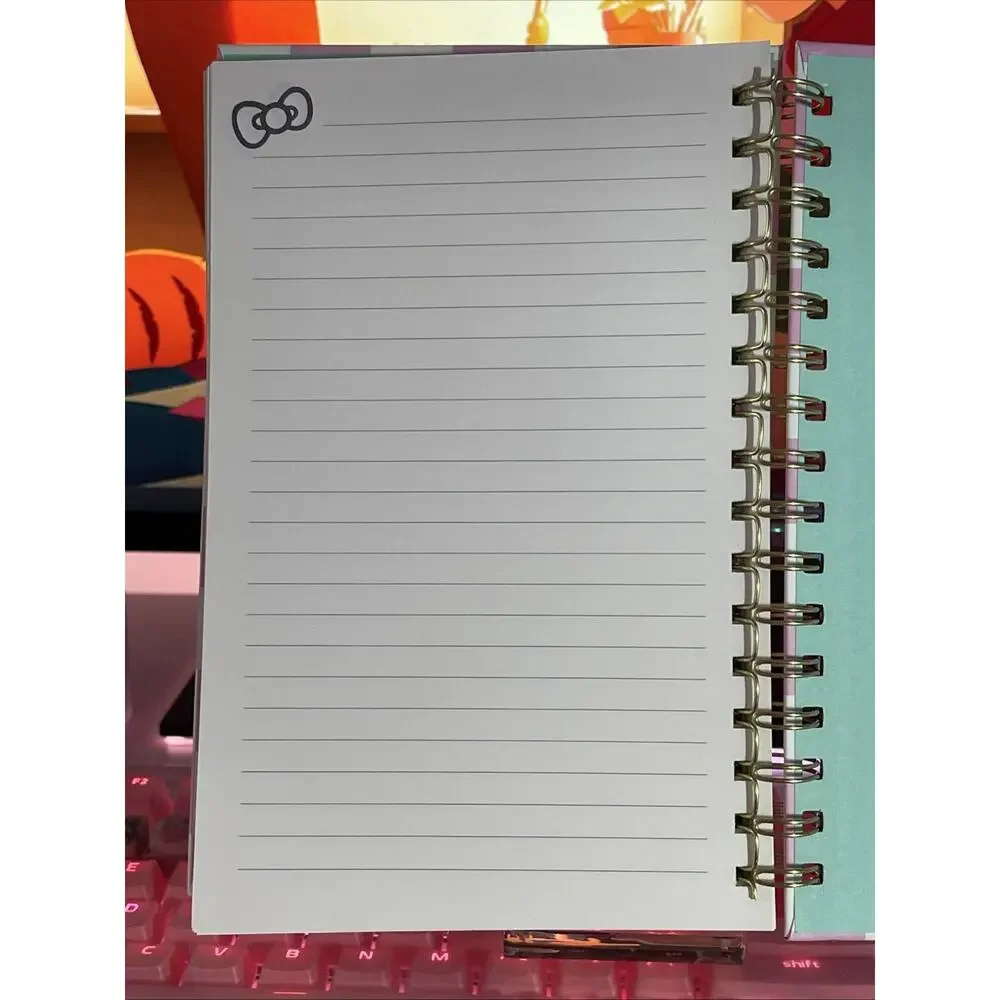 Hello Kitty Friends Rainbow Hard Cover Notebook Journal Spiral 2024 Sanrio